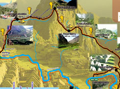 Inca Trail Route to Machu Picchu