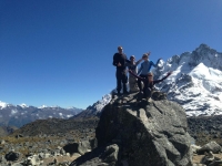 Here we are at Salkantay Glacier at 4600 meters